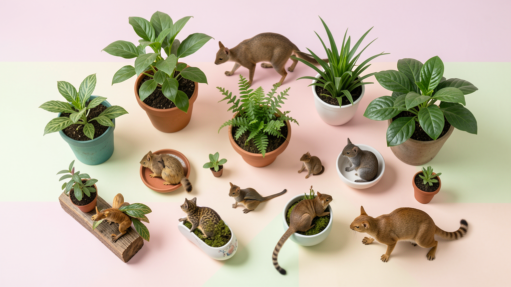 Imagem editorial ilustrando 3 plantas comuns em jardins brasileiros que matam as vizinhas por sufocamento (e como identificar)