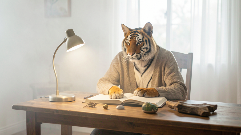 Imagem editorial ilustrando Por que o gato doméstico odeia água enquanto o tigre adora nadar?